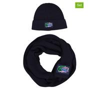 Lacoste 2tlg. Woll-Set in Dunkelblau - 58% | Damen Muetzen Caps
