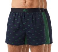 Lacoste 3-er Set Boxershorts Grün und Dunkelblau mit Motiv