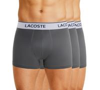 Lacoste 3-er Set Trunks Grau mit weißem Webbund