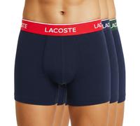 Lacoste Stretch Cotton Boxershorts blau marinegrün rot (3er-Pack) - M