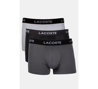 Lacoste Kurze Hosen Lacoste Microfiber Trunks 3-Pack Black/Lead Grey-White XXL
