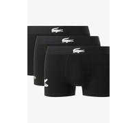 LACOSTE Herren Boxershorts, 3er Pack - Trunks, Big Croc Print, Cotton Stretch Schwarz S