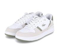 Lacoste 50SMA0185-2H4 Schnürhalbschuh Leder & Textil Herren in Weiss-Kombi - Gr. 42