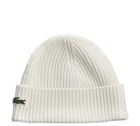 Wintermütze Lacoste Unisex Ribbed Wool Beanie - Weiß