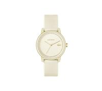 Lacoste Analog Quarzuhr für Damen Kollektion Lacoste.12.12 GO mit Champagnerfarbenes Silikonarmband - 2001288