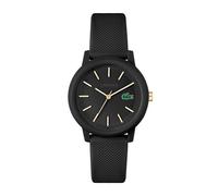 Lacoste Analog Quarzuhr für Damen Kollektion LACOSTE.12.12 mit Schwarzes Silikonarmband - 2001212
