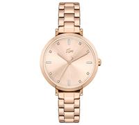 Lacoste Analog Quarzuhr für Damen mit Rotgoldfarbenes Edelstahlarmband - 2001250