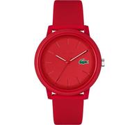 Lacoste Analog Quarzuhr für Herren Kollektion LACOSTE.12.12 mit Rotes Silikonarmband - 2011173