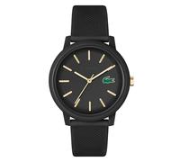 Lacoste Analog Quarzuhr für Herren Kollektion LACOSTE.12.12 mit Schwarzes Silikonarmband - 2011233