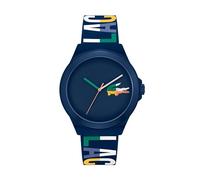Lacoste Analog Quarzuhr für Herren Kollektion NEOCROC mit Marinblaues Silikonarmband - 2011184
