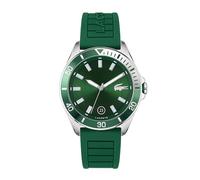 Lacoste Analog Quarzuhr für Herren Kollektion TIEBREAKER mit Grünes Silikonarmband - 2011263