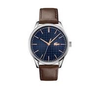 Lacoste Analog Quarzuhr für Herren Kollektion Vienna mit Braunes Lederarmband - 2011046