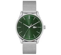 Lacoste Analog Quarzuhr für Herren Kollektion Vienna mit Silbernes Edelstahl-Mesh-Gliederarmband - 2011189