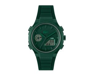 Lacoste Analoge-Digitale Multifunktions-Quarzuhr für Herren Kollektion LC33 mit Grünes Silikonarmband - 2011449