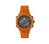 Lacoste Analoge-Digitale Multifunktions-Quarzuhr für Herren Kollektion LC33 mit Oranges Silikonarmband - 2011369