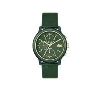 Lacoste Analoge Multifunktions-Quarzuhr für Herren Kollektion Lacoste.12.12 Move mit Silikonarmband in Marineblau, Grün oder Schwarz