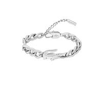 Armkette LACOSTE "CROCODILE, 2040373, 2040374", silber (edelstahlfarben), Armbänder, Damen, Edelstahl (79722830-0) edelstahlfarben