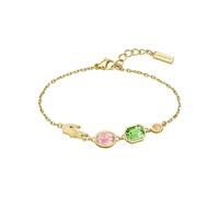 Lacoste Gliederarmband für Damen Kollektion DEVA aus Edelstahl mit Ionenplattierung in Gelbgold verziert mit Kristallen - 2040606