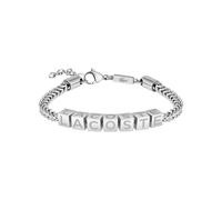Armband LACOSTE "SCRIPT", edelstahlfarben, Armbänder, Damen, 20,5cm, Edelstahl, Armband (68248061-0) edelstahlfarben
