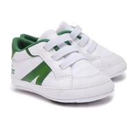 LACOSTE Baby Schuhe - L004 Cub, Krabbelschuhe, Sneaker, Textil mit Kunstleder Weiß/Grün EUR 19