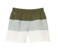 Lacoste - Badehose für Jungen (Grün/Grau/Weiß) 8A / 128cm
