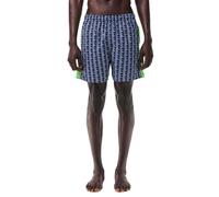 Lacoste - Badehose Midi-Länge für Herren (Dunkles Marineblau/Grün) L