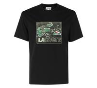 Lacoste - Bedrucktes Baumwoll-T-Shirt - - Tops - Herren - Schwarzk - S