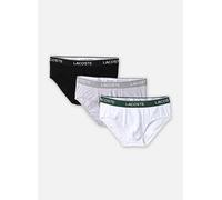 LACOSTE Herren Slips, 3er Pack - Casual, Briefs, Cotton Stretch, Logobund Schwarz/Grau/Weiß / XL XL Grau
