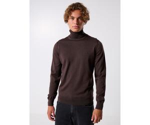 Lacoste - Bekleidung Pull à col roulé en laine - braun - Größe M