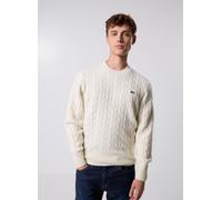 Lacoste - Bekleidung Pull Col Rond Torsadé AH2924 - Weiß - Größe M