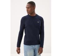 Lacoste Regular Fit Pullover dunkelblau, Zopfmuster