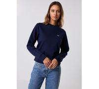 Lacoste Relaxed Fit Fleece Damen Sweatshirt marineblau - 34
