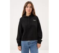 Lacoste Oversized Logo Damen Hoodie schwarz - 38