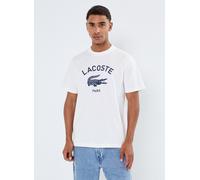 Lacoste - Bekleidung T-shirt classic fit imprimé signature - weiß - Größe S