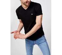 Lacoste - Bekleidung T-shirt col V en jersey de coton - Schwarz - Größe S