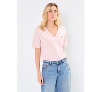 Lacoste - Bekleidung Tee-shirt col V TF3700 - Rosa - Größe 38