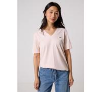 Lacoste - Bekleidung Tee Shirt col V TF7300 - Rosa - Größe 38