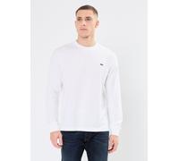 LACOSTE Longsleeve Herren Regular Fit Langarm Rundhals Baumwolle weiß, S