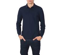 Lacoste - Blaues Paris Langarm Baumwollpolo - - Tops - Herren - Blau - L