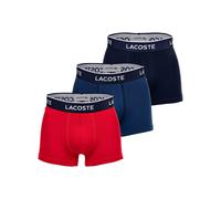Lacoste Boxershort 3er Pack Herren Baumwolle blau, S