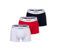Lacoste Boxershort 3er Pack Herren Baumwolle weiß, M