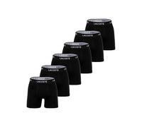Lacoste Boxershort 6er Pack Herren Baumwolle schwarz, M