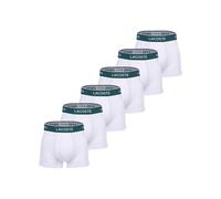Lacoste Boxershort 6er Pack Herren Baumwolle weiß, S