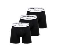 Lacoste Boxershorts im 3er-Pack Herren Baumwolle schwarz, M