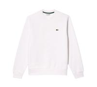 Lacoste Herren Sweatshirt Fleece Rundhals Weiß Small-Logo XL