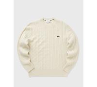 Lacoste Herren Pullover mit Zopfstrick, offwhite, Gr. 6