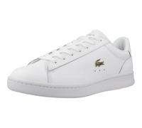 Lacoste Ledersneaker mit Label-Applikation Modell 'CARNABY' in Weiss, Größe 36