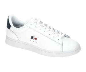 Lacoste Carnaby Set Schuhe Sneakers weiß blau Leder 0111 - Größe 47