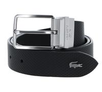 LACOSTE Casual Plain Grained Leather Belt W115 Darkgrey - kürzbar