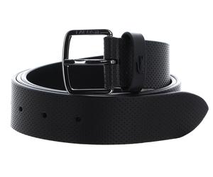 LACOSTE Casual Punch Leather Belt W90 Noir